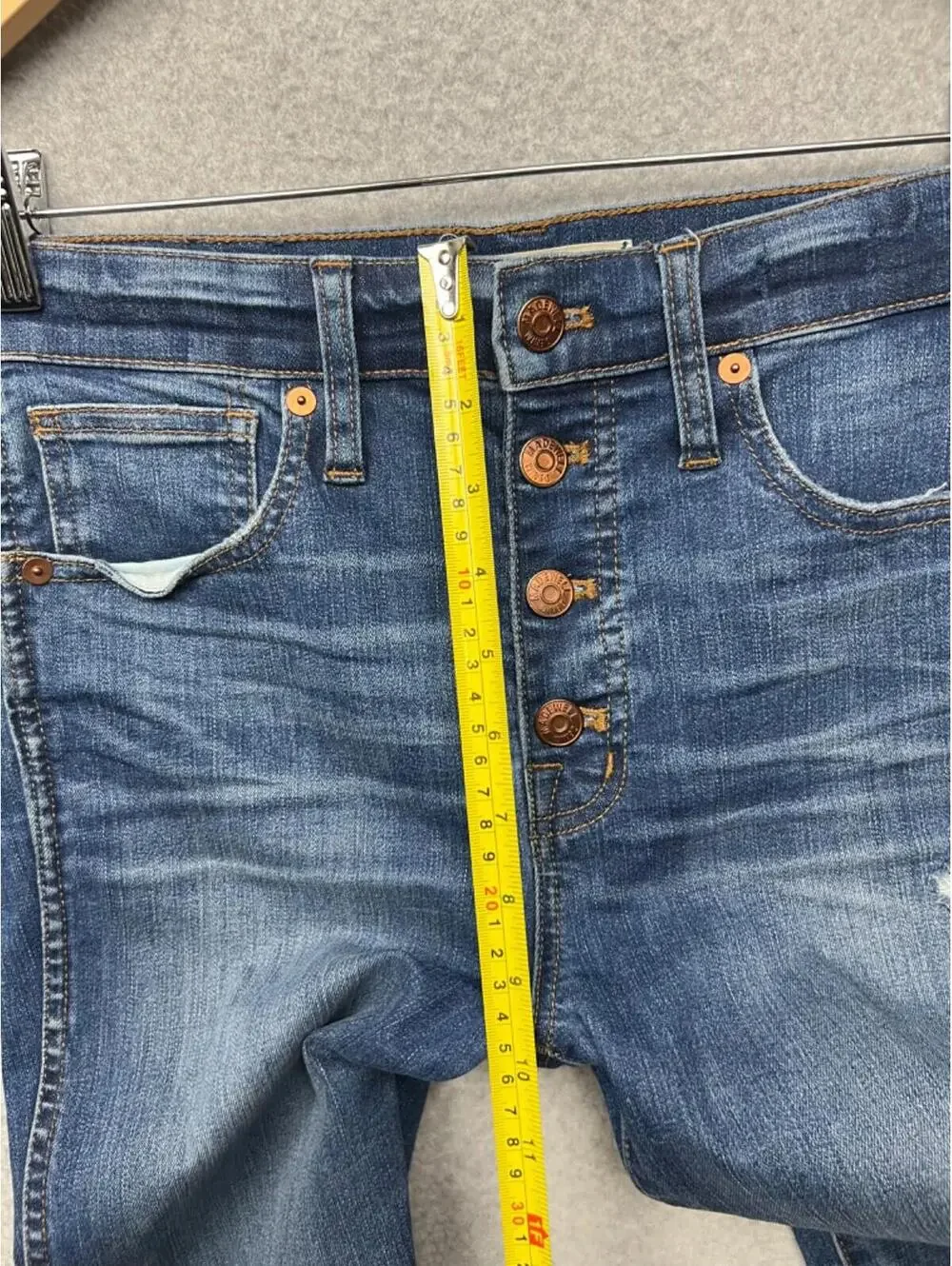 Madewell Denim Jeans Womens 27 Skinny High Rise Ladies Button Fly